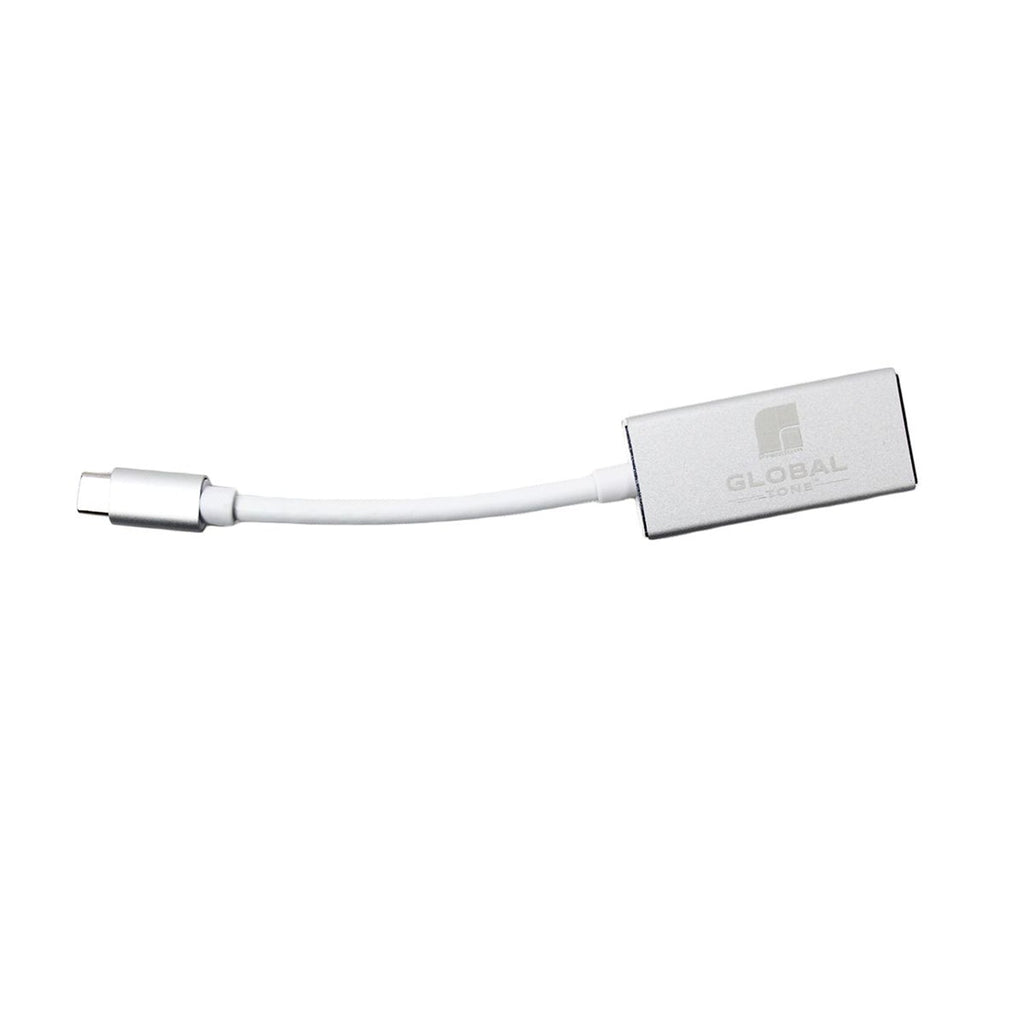 GlobalTone - Adaptateur USB Type-C Male à Mini DisplayPort (DP) Femelle, Longeur de 15cm, Gris
