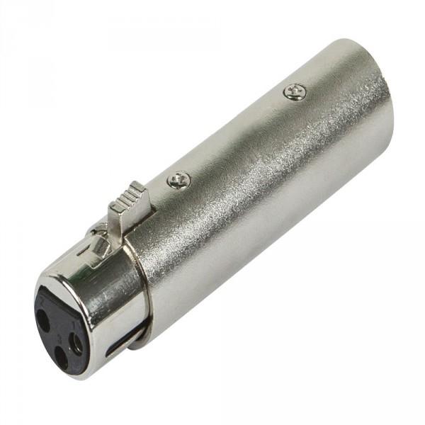 GlobalTone Adaptateur XLR Femelle à XLR Mâle pour Fiche de Microphone à 3 Broches Argent - Simple Boutique