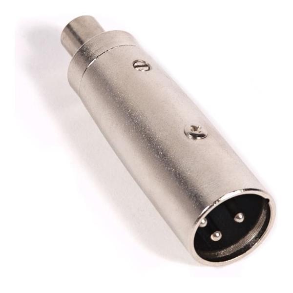 GlobalTone Adaptateur XLR Mâle à RCA Femelle pour Fiche de Microphone à 3 Broches Argent - Simple Boutique