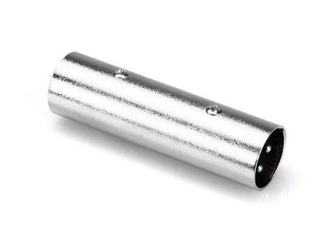 GlobalTone Adaptateur XLR Mâle à XLR Mâle pour Fiche de Microphone à 3 Broches Argent - Simple Boutique
