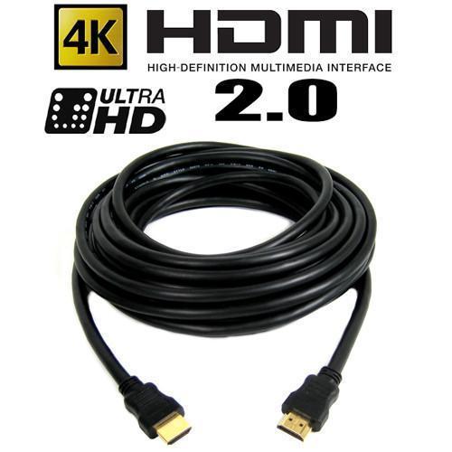 GlobalTone Câble HDMI haute vitesse 2.0 4Kx2K, 4096x2160, 18Gbps, 25 Pieds