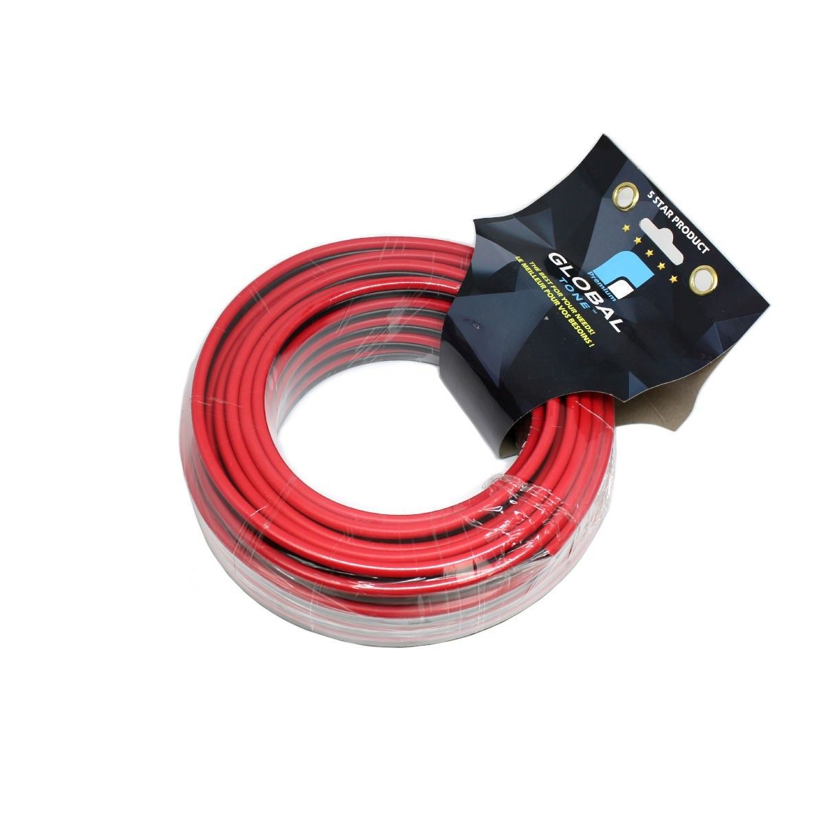 GlobalTone Câble Haut-Parleurs 10 AWG - 100 pi - Fire Retardant CCA - Simple Boutique