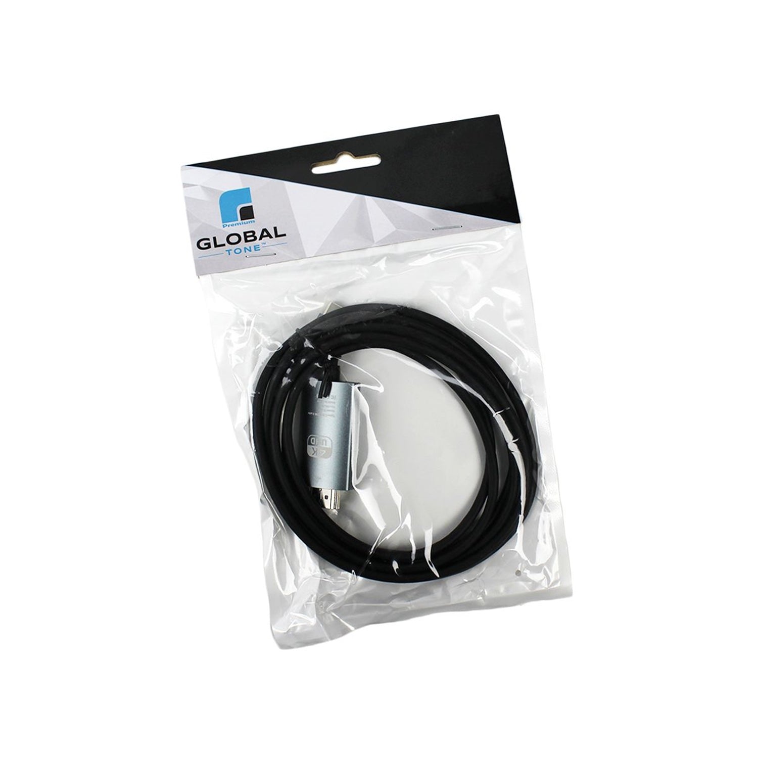 GlobalTone - Câble USB Type-C Male à HDMI Male, Longeur de 15cm, Noir - Simple Boutique