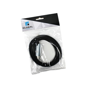 GlobalTone - Câble USB Type-C Male à HDMI Male, Longeur de 15cm, Noir - Simple Boutique