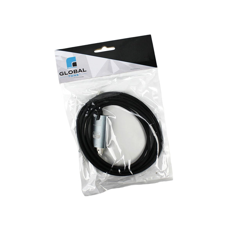 GlobalTone - Câble USB Type-C Male à HDMI Male, Longeur de 15cm, Noir - Simple Boutique