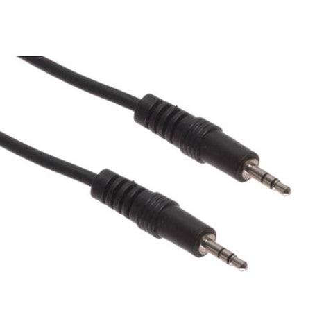 GlobalTone Câble audio 2.5mm mâle/mâle de 3 pi noir