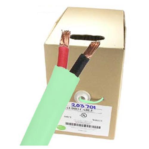 GlobalTone Câble haut-parleur 500pi In-Wall FT4 16 AWG pull-thru box Vert Pâle - Simple Boutique