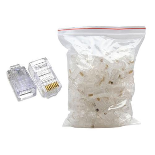 GlobalTone Connecteurs 8P8C RJ45 pour câble réseau Cat5e - 100pk - Simple Boutique