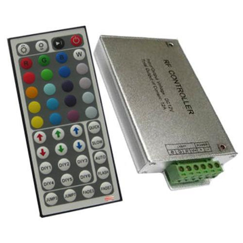 GlobalTone Controleur LED RGB avec télécommande IR 44 boutons 12v 12A
