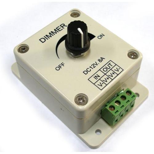 GlobalTone Controleur LED avec gradateur mécanique 12v - 8A - Simple Boutique