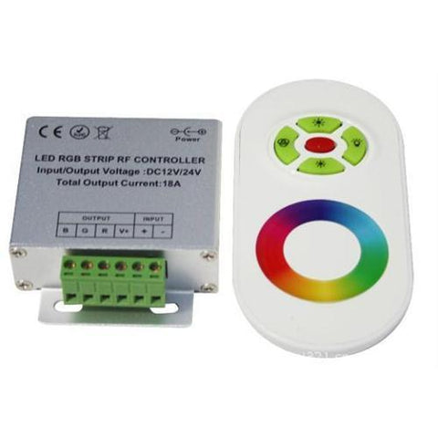 GlobalTone Controleur + télécommande tactile  pour ruban LED RGB 12V 18A