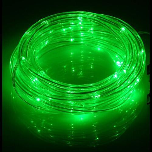 GlobalTone Cordon lumineux DEL, 100 LEDS, IP67, 4.8W, Vert , 12vdc, 2.1mm, 10m - Simple Boutique