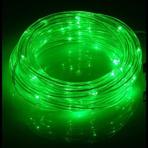 GlobalTone Cordon lumineux DEL, 50 LEDS, IP67, 2.4W, Vert , 12vdc, 2.1mm, 5m - Simple Boutique