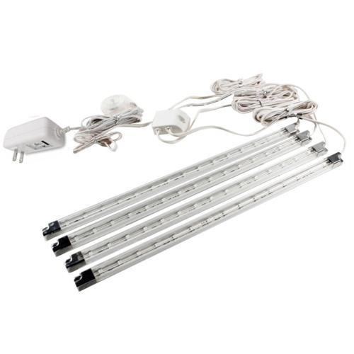 GlobalTone Ensemble Complet De Lumières LED Sous Armoires Blanc Chaud 4 Bandes 4X 1.2W