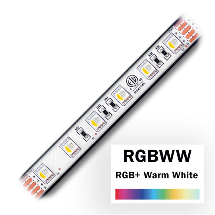 GlobalTone - Ensemble Ruban DEL RGBW, Boitier de Contrôle avec IR et Fonction Bluetooth, 60 DEL par Mètre, Longeur de 6 Mètres - Simple Boutique