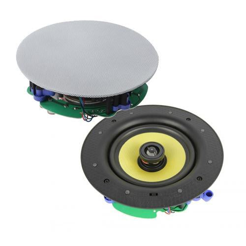 GlobalTone Haut-parleur de plafond 6.5" Kevlar 2 voies 60 watts sans bordure - Simple Boutique