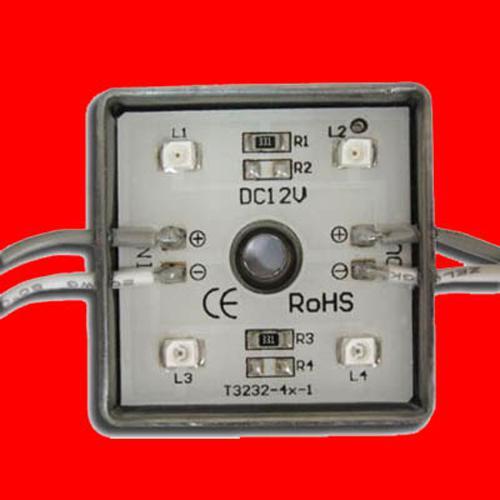 GlobalTone Module 4 lumières LED IP65 Rouge 0.12A 1.44W