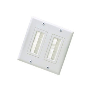 GlobalTone - Plaque Murale Décora en Plastique avec Brosse pour 2 Dispositifs, Blanc - Simple Boutique