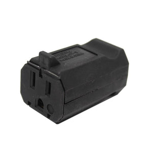GlobalTone Prise Femelle pour câble électrique nema 5-15P 125vac 15A 16-14awg SJT Noir Paquet de 5 - Simple Boutique