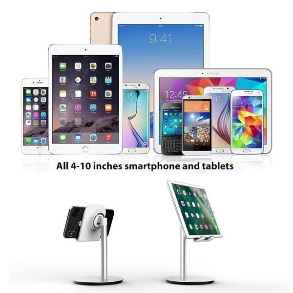 GlobalTone Support De Table Ajustable Pour tablettes et telephones intelligents jusqu'a 10 po - Simple Boutique