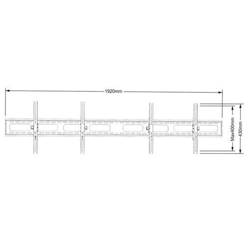 GlobalTone Support Mural Inclinable Double LCD LED PLASMA 2x 32" à 48" - Simple Boutique