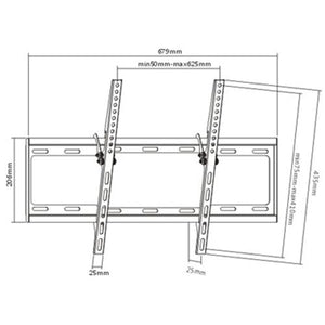 GlobalTone Support Mural Inclinable Ultra-Mince LCD LED PLASMA 37" à 70" ECONO (BOITE OUVERTE) - Simple Boutique