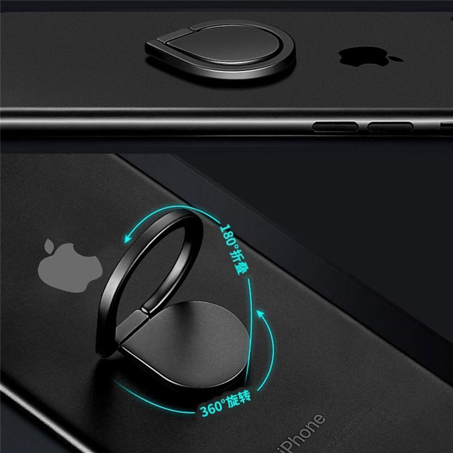 GlobalTone Support à anneau pour téléphone portable, gris - Simple Boutique