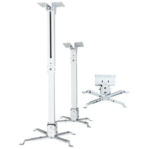 GlobalTone Support de Projecteur pour Plafond Pôle Longue 25.6" Max 22 Lbs Blanc - Simple Boutique