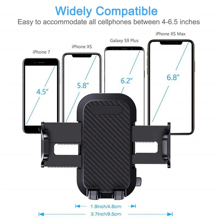 GlobalTone - Support de Téléphone Rotatif 3 en 1 pour Voiture, Noir - Simple Boutique