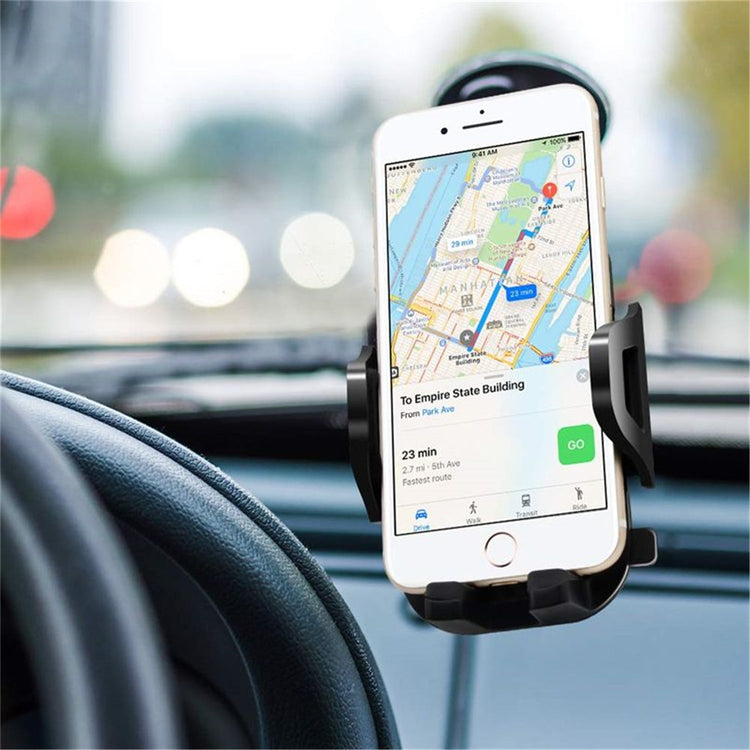 GlobalTone - Support de Téléphone Rotatif 3 en 1 pour Voiture, Noir - Simple Boutique