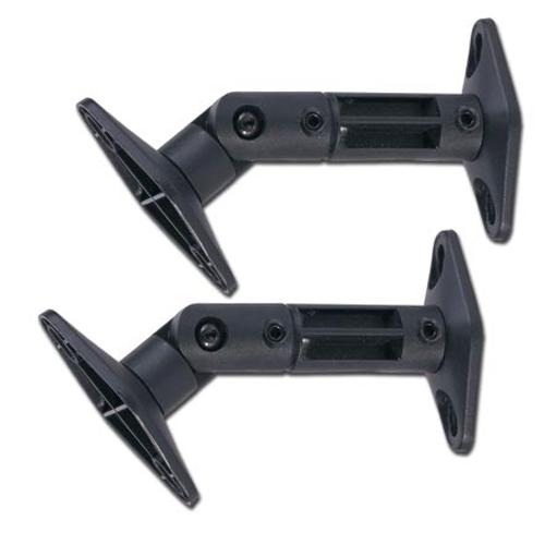 GlobalTone Supports haut-parleurs satellite articulé kit de 2 Noir - Simple Boutique