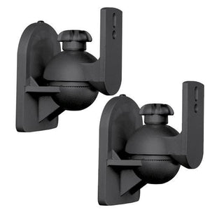 GlobalTone Supports haut-parleurs satellite articulés noir paire max 15 Lbs - Simple Boutique