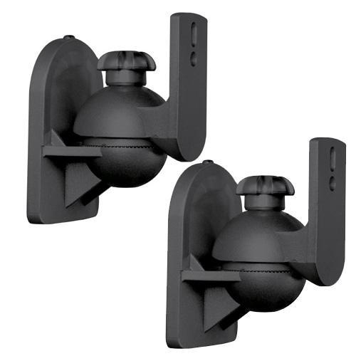 GlobalTone Supports haut-parleurs satellite articulés noir paire max 15 Lbs - Simple Boutique