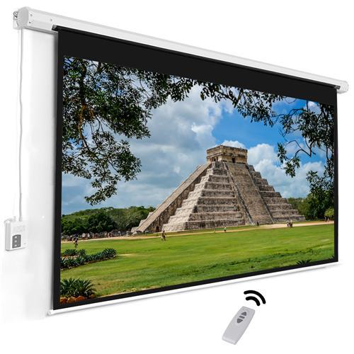 GlobalTone Toile De Projection 16:9 Électrique Avec Télécommande 106" - Simple Boutique