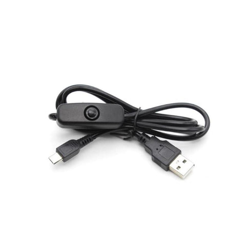 Globaltone 03547 Câble USB à Micro USB Cordon d'Alimentation pour Raspberry Pi 3 Zero W 1m Noir