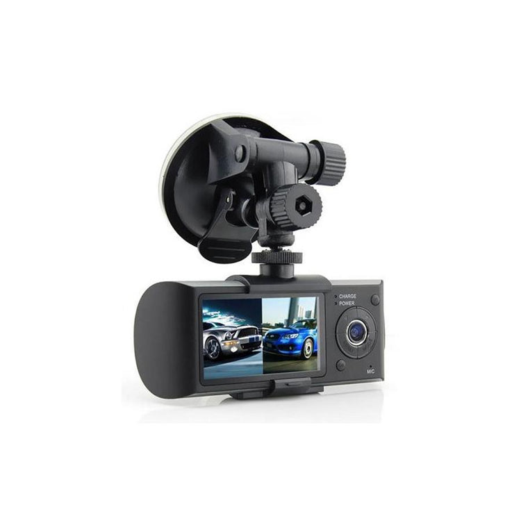 Globaltone Caméra Double DVR Enregistrement Simultané pour Tableau de Bord avec Capteur GPS - Simple Boutique