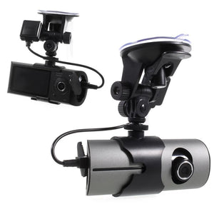 Globaltone Caméra Double DVR Enregistrement Simultané pour Tableau de Bord avec Capteur GPS - Simple Boutique