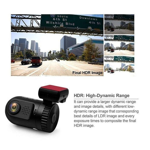 Globaltone Caméra HD pour tableau de bord avec capteur GPS 1920x1080p