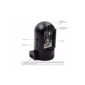 Globaltone Caméra HD pour tableau de bord avec capteur GPS 1920x1080p - Simple Boutique