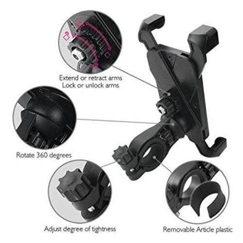 Globaltone Support Vélo VTT Rotatif À 360 Universel Et Réglable Pour Téléphone Portable - Simple Boutique