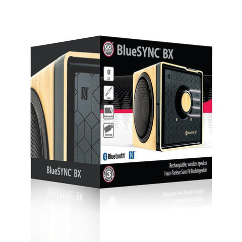 Gogroove Bluesync BX Haut-Parleur Bluetooth Portable et Rechargeable Bois GGBSBX0100BRUS
