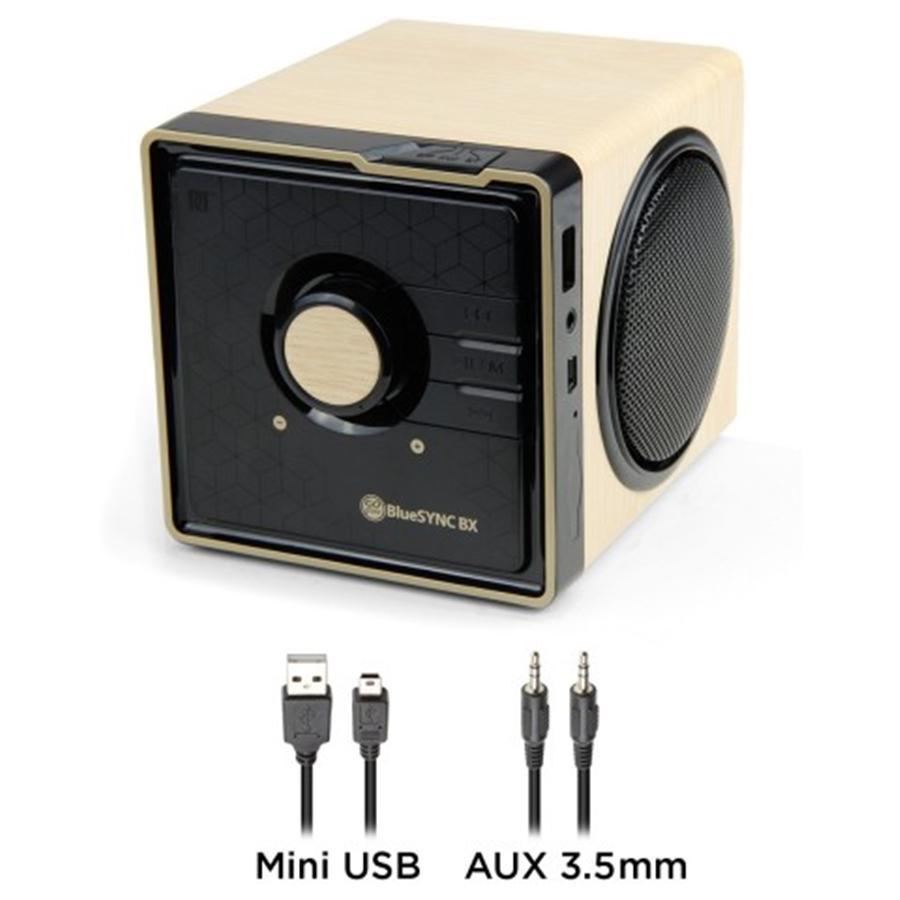 Gogroove Bluesync BX Haut-Parleur Bluetooth Portable et Rechargeable Bois GGBSBX0100BRUS - Simple Boutique