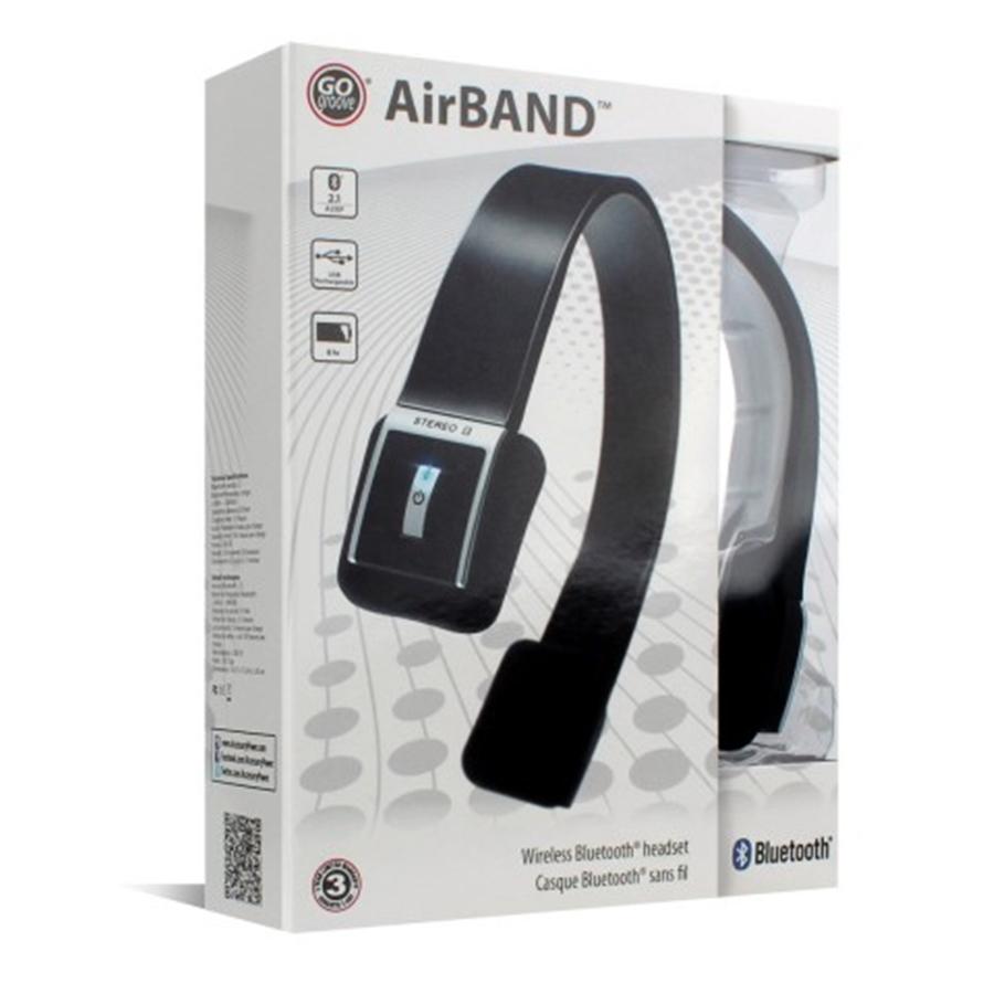 Gogroove Bluevibe Airband Casque d'Écoute Bluetooth Sans Fil Noir GGAB000200BKEW - Simple Boutique