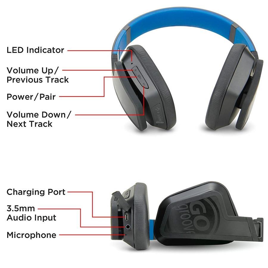 Gogroove Bluevibe FXT Kit d'Adaptateur et Casque d'Écoute Sans Fil Bluetooth Noir - Simple Boutique