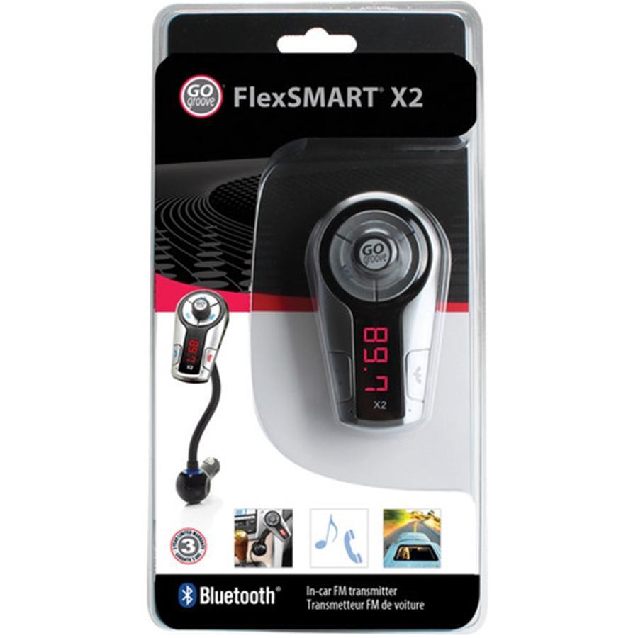 Gogroove Flexsmart X2 Transmetteur FM Bluetooth pour Voiture Gris GGFSX20200GYEW - Simple Boutique