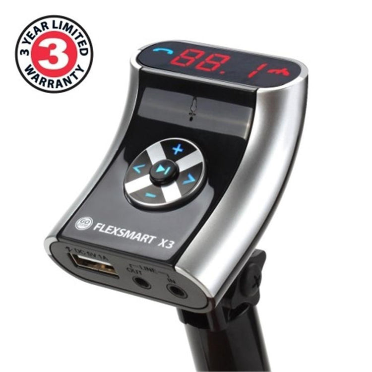 Gogroove Flexsmart X3 Transmetteur FM Bluetooth Compact pour Voiture Noir GGFSX3M100BKEW - Simple Boutique