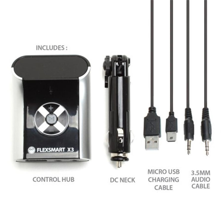 Gogroove Flexsmart X3 Transmetteur FM Bluetooth Compact pour Voiture Noir GGFSX3M100BKEW - Simple Boutique