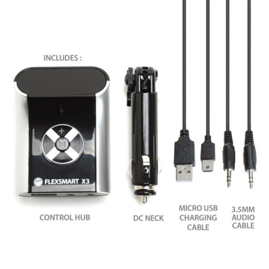 Gogroove Flexsmart X3 Transmetteur FM Bluetooth Compact pour Voiture Noir GGFSX3M100BKEW - Simple Boutique