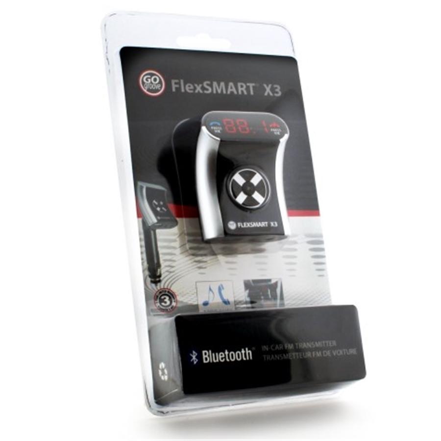Gogroove Flexsmart X3 Transmetteur FM Bluetooth Compact pour Voiture Noir GGFSX3M100BKEW - Simple Boutique