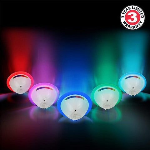 Gogroove Lumière d'Ambiance à Projection de Couleurs réglable avec Ampoule LED Multicolore ENMBCST10